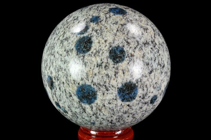 Polished K Granite (Granite With Azurite) Sphere - Pakistan #109755